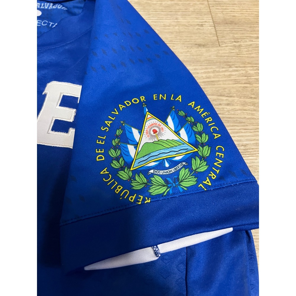 Umbro El Salvador Soccer Jersey Mens Large Blue La Selecta FIFA World Cup 2022 - Picture 7 of 10
